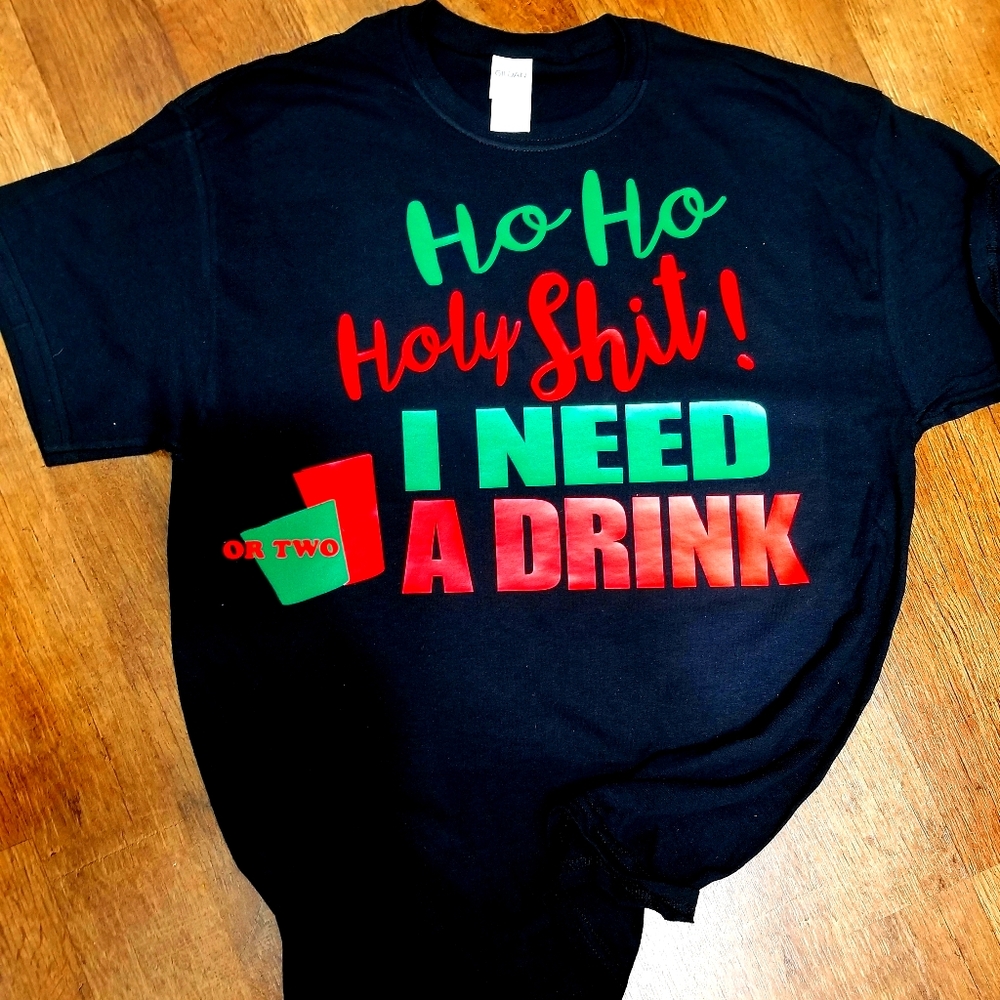 Christmas party tshirt, naughty or nice
